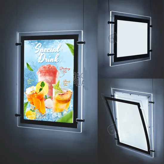 Hanging A3 Poster Frame Sale Light Box Hanging Real Estate Agent LED A4 Window Display