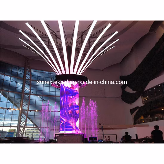 Approvisionnement d'usine Courbe douce Courbe Cercle flexible Rond Mural Commercial Conception spéciale Forme Poids léger P2 P2.5 P3 P4 P5 Module d'affichage LED pour mur vidéo